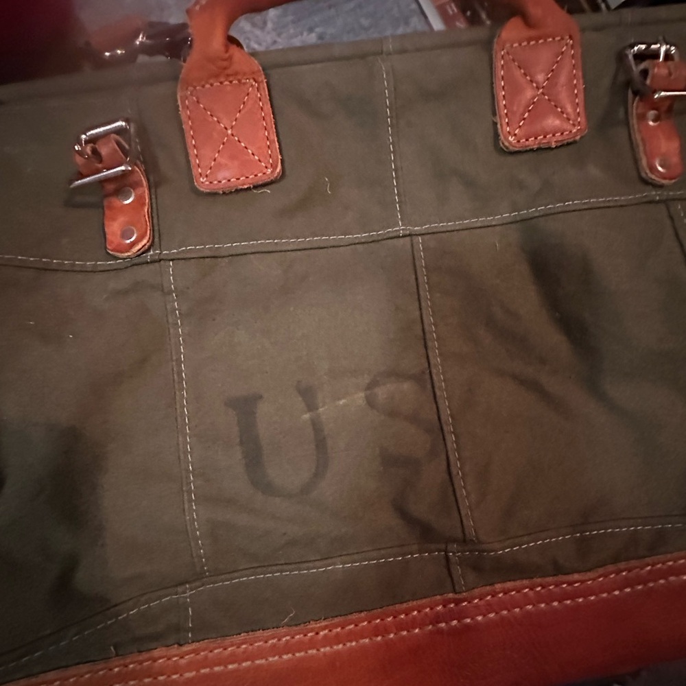 Forest Bound Bag made out of army canvas